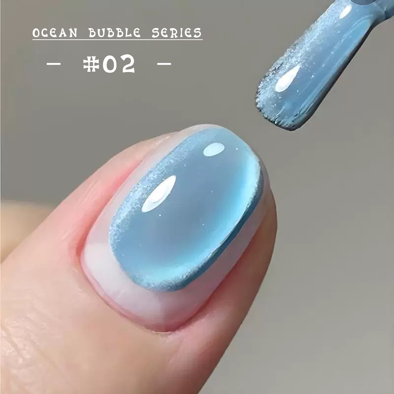 Nail Art Pink Cat Eye - MIANEL 12ML Różowy Wodny Złoty Oceaniczny