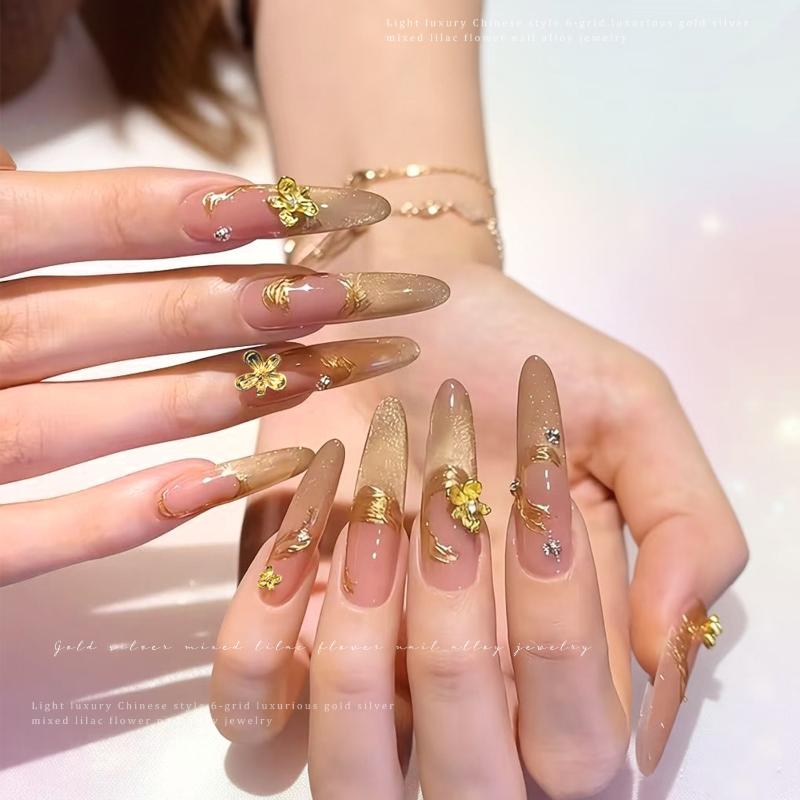 Nail Art Lilac - 20/30 szt. Ozdoby do paznokci 3D