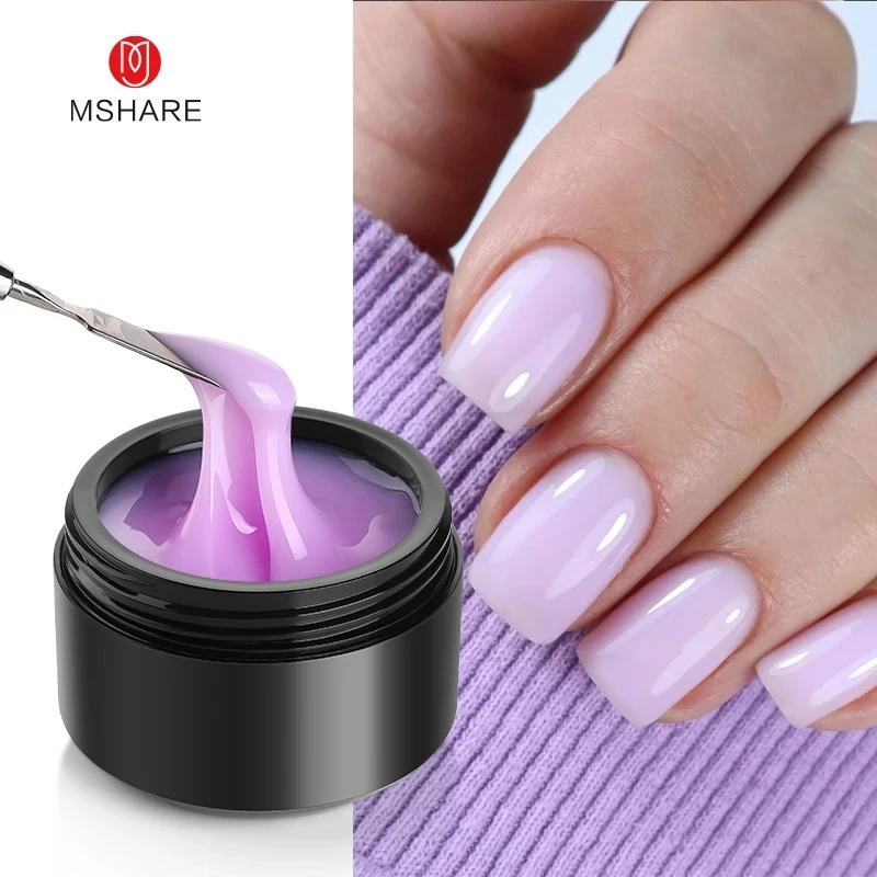 Nail Art Lilac - MSHARE Fioletowy Liliowy Żel Budujący do