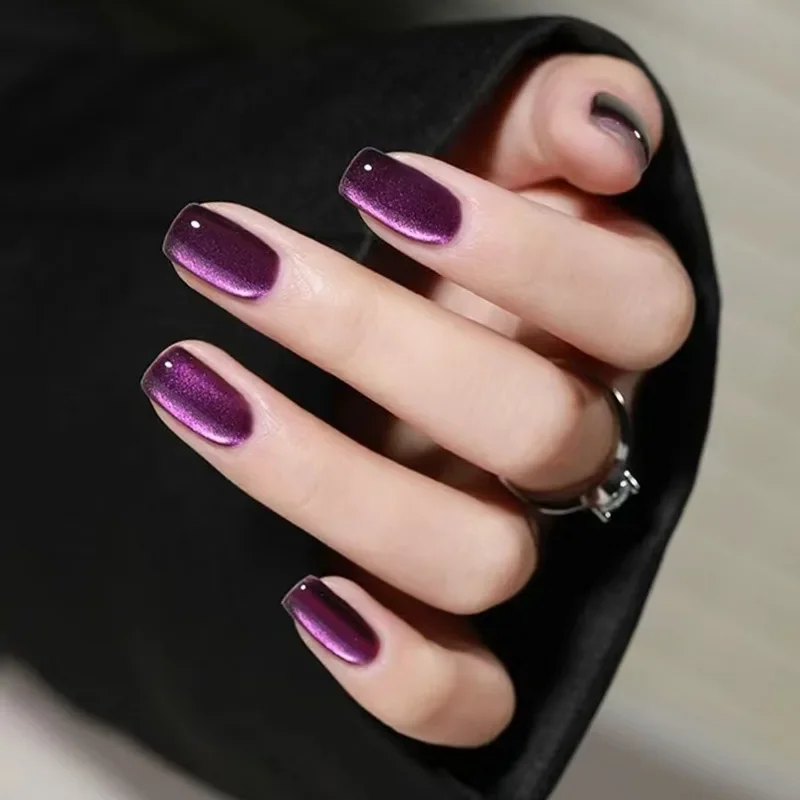 24-częściowe paznokcie Cat Eye – Nail Art Pink Cat Eye recenzja i cena