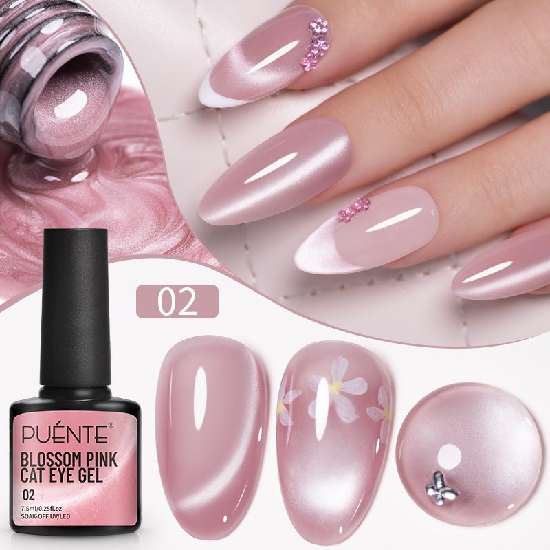 7.5ML Cherry Pink Jelly Glass  – Nail Art Pink Cat Eye recenzja i cena