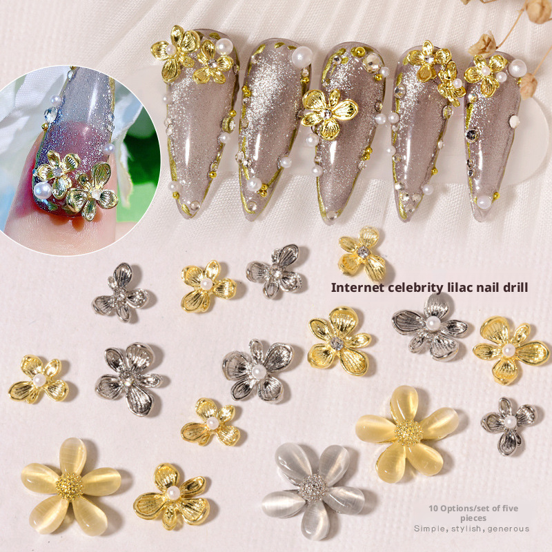 10 szt. Ozdób do paznokci Y2K  – Nail Art Lilac recenzja i cena