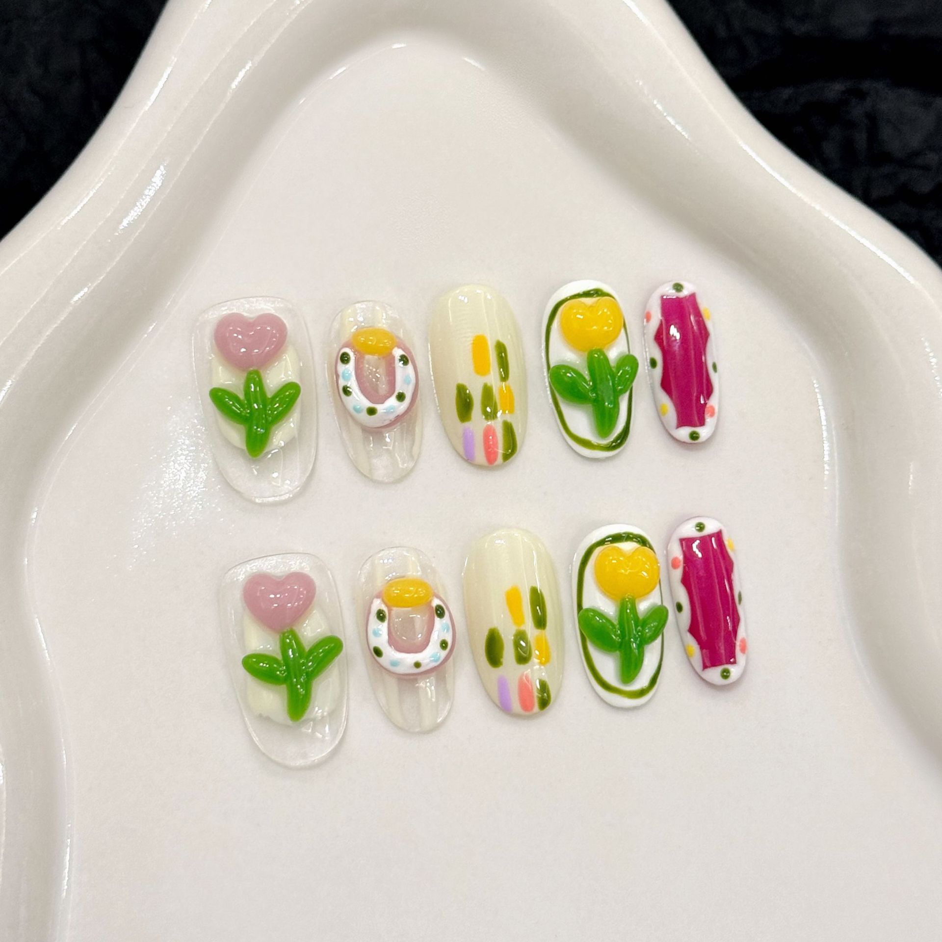 10 szt. Ręcznie Robione Paznok – Nail Art Strawberry recenzja i cena