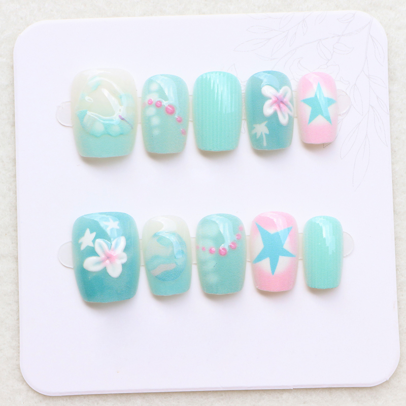 10 szt. Damskie modne, urocze  – Nail Art Strawberry recenzja i cena