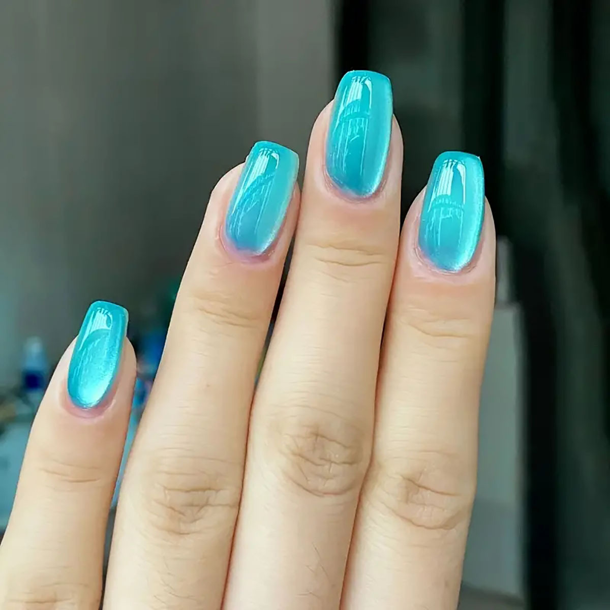 24szt/30szt krótkie kwadratowe – Nail Art Pink Cat Eye recenzja i cena