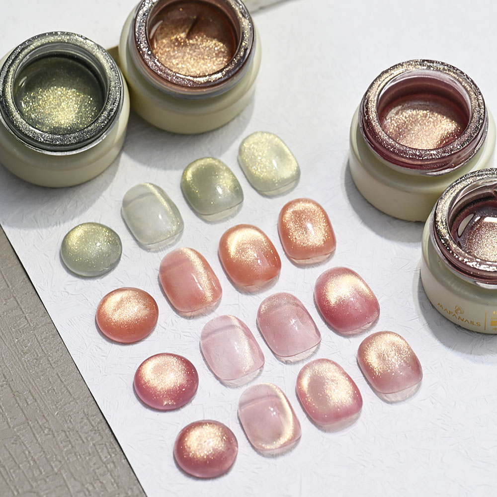 8ml Błyszczący Nude Różowy Lak – Nail Art Pink Cat Eye recenzja i cena