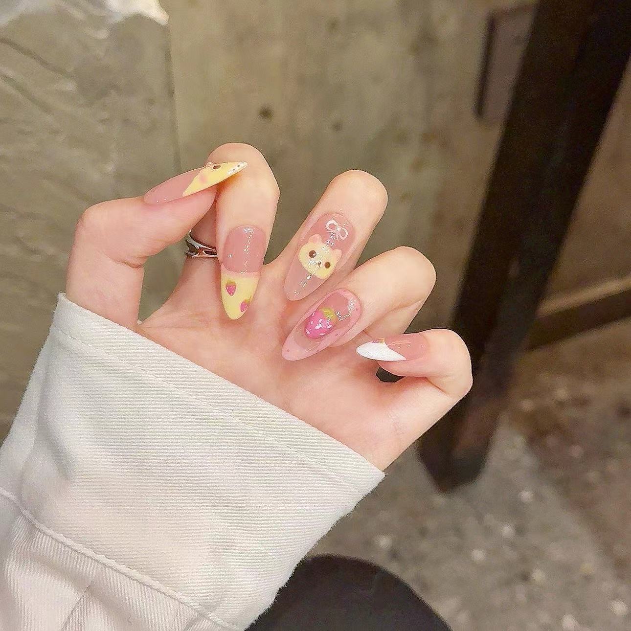 10 szt. Czysto ręcznie dociska – Nail Art Strawberry recenzja i cena