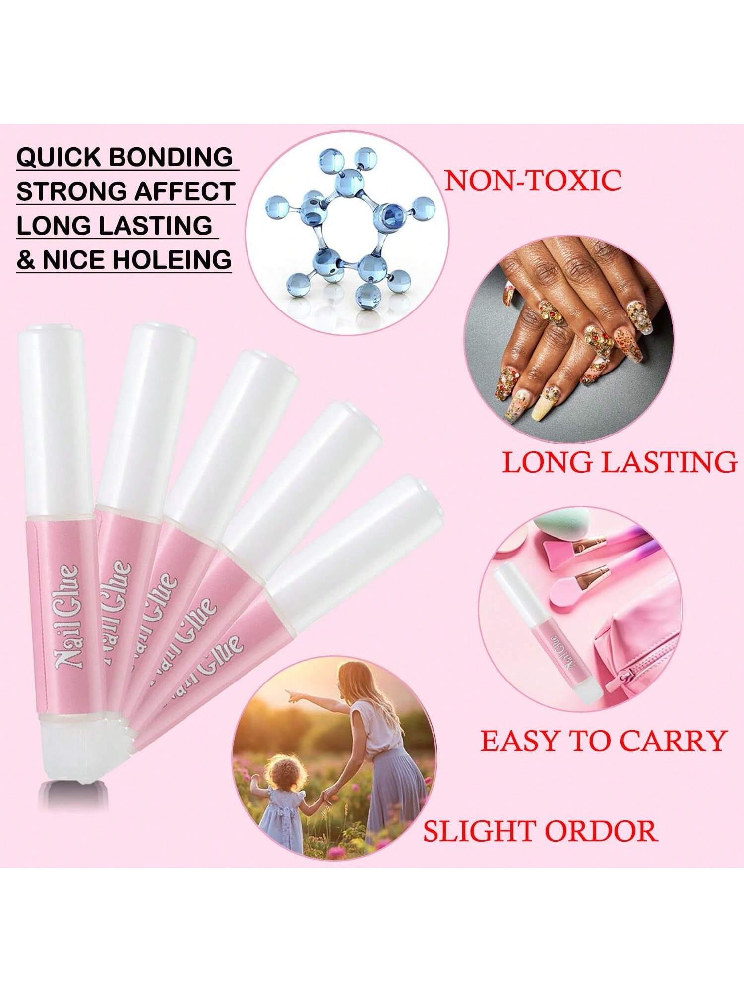 100/1000 sztuk 2g Akrylowy Kle – Rhinestone Nail Gem recenzja i cena
