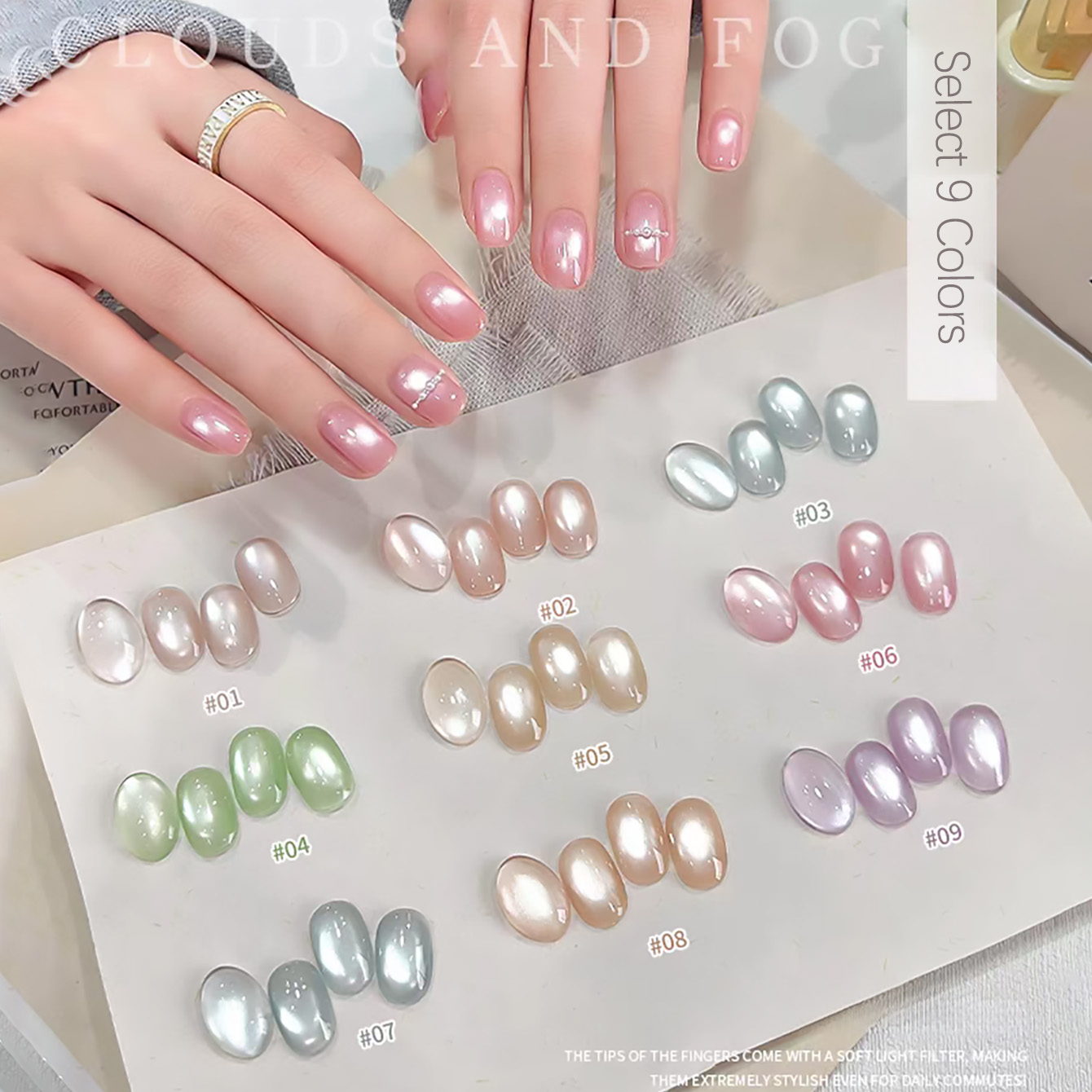 SHAKA 1 szt. Przezroczysty, pó – Nail Art Pink Cat Eye recenzja i cena